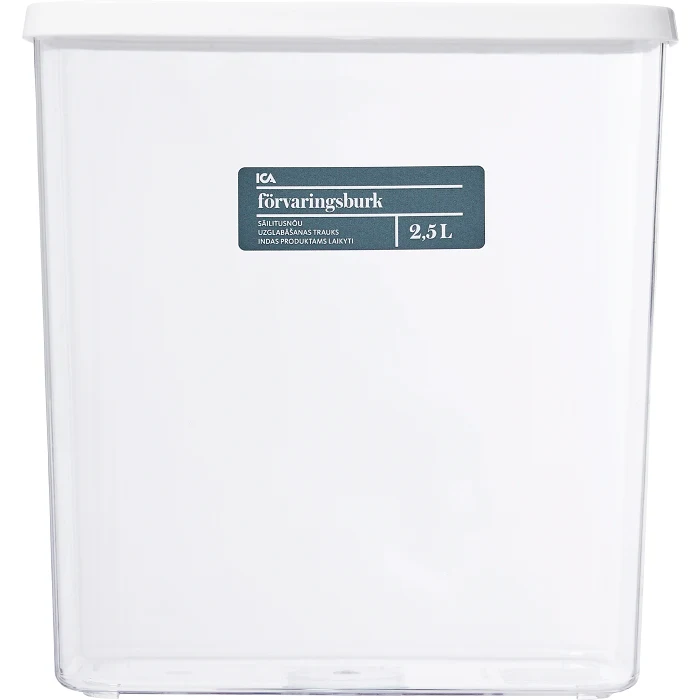 Förvaringsburk Vit 2,5L ICA