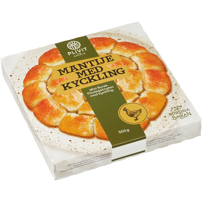 Mantije paj med Kyckling 500g Plivit