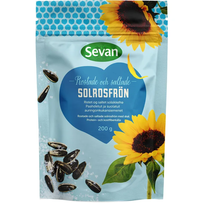 Solrosfrön Rostade & Saltade 200g Sevan