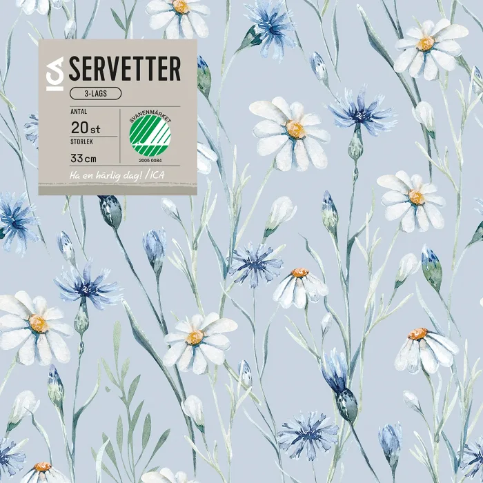 Servett 33cm Dasy 20-p ICA