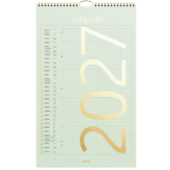 VäggKalender Familj Color 2027