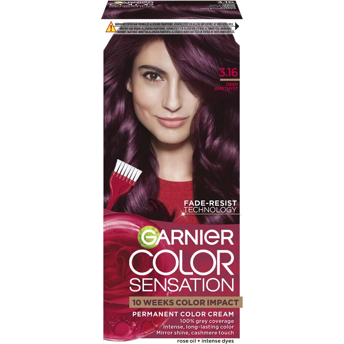 Hårfärg Deep Amethyst 3.16 1-p Color Sensation Garnier