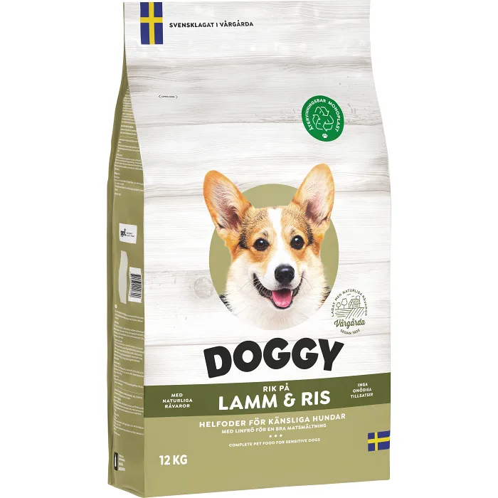 Hundmat Lamm & Ris 12kg Dog