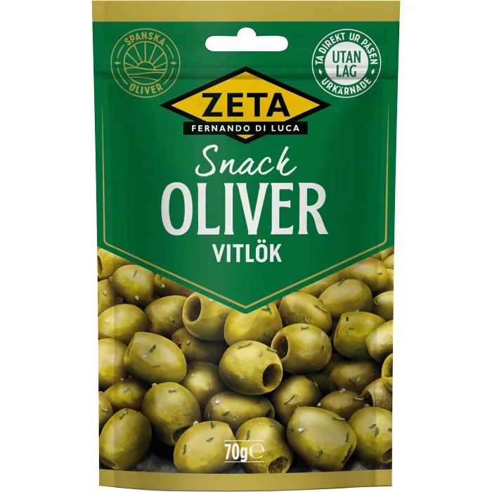 Oliver Snack Vitlök 70g Zeta