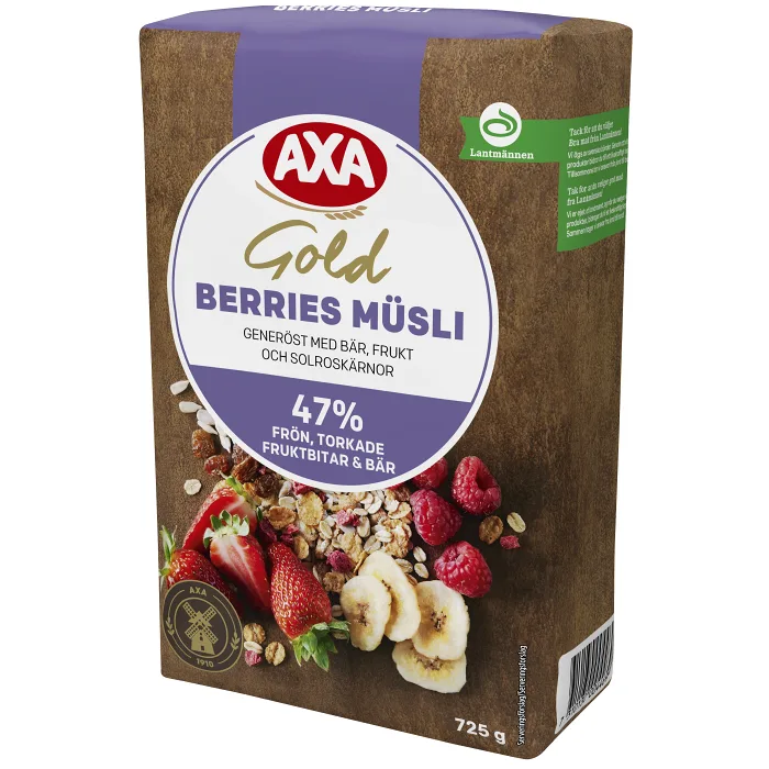 Gold berries müsli  725g AXA