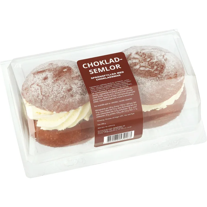 Chokladsemla 2-p 290g Easybake