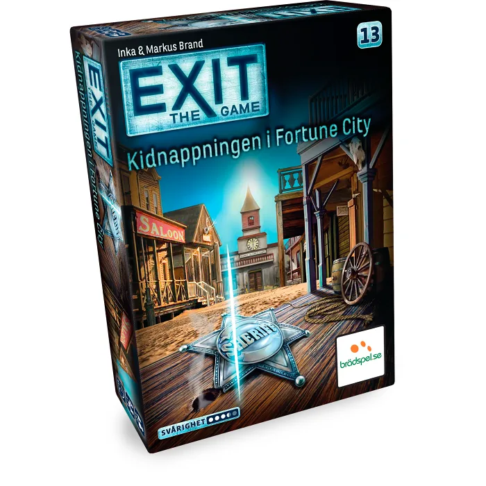 EXIT Kidnappning i Fortune City Brädspel