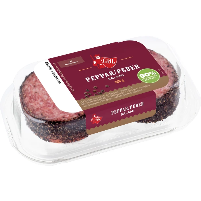 Pepparsalami skivad 150g Göl Pölser