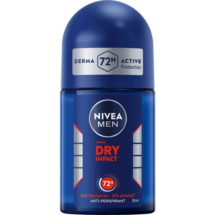 Deodorant Dry Impact Roll On Mini 25ml Nivea Men