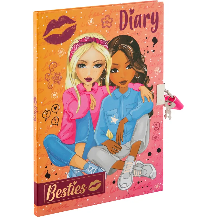 Dagbok med lås Besties
