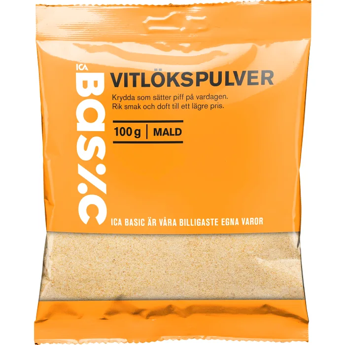 Vitlökspulver 100g ICA Basic