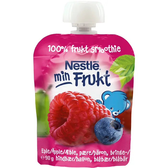 Min frukt Smoothie Hallon & blåbär Från 6m 90g Nestle