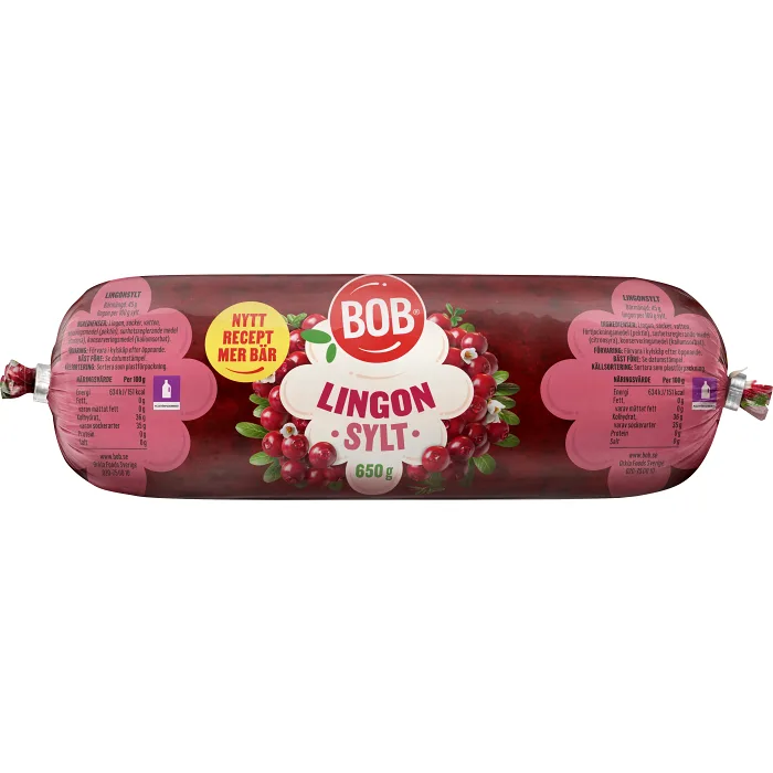 Lingonsylt Refill 650g BOB