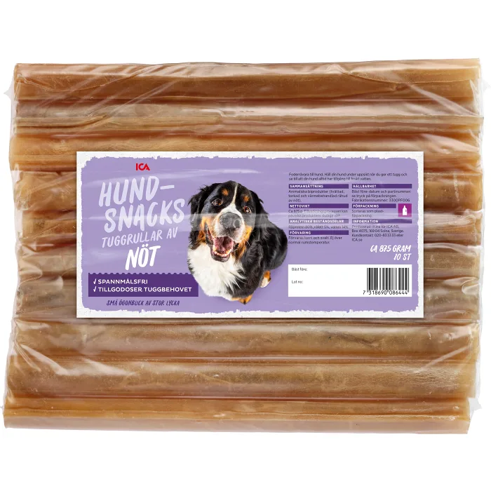 Hundtugg Tuggrullar 10-p 875g ICA
