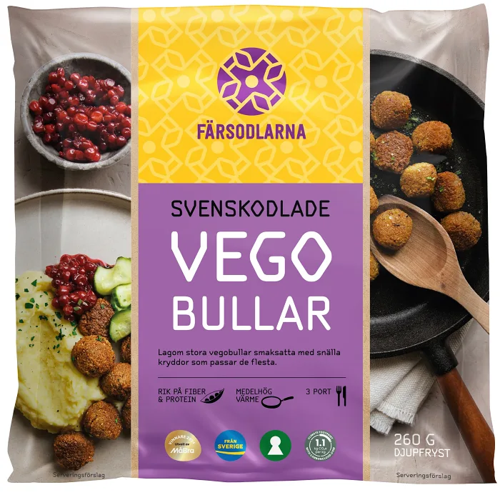 Svenskodlade Vegobullar 260g Svenska Färsodlarna