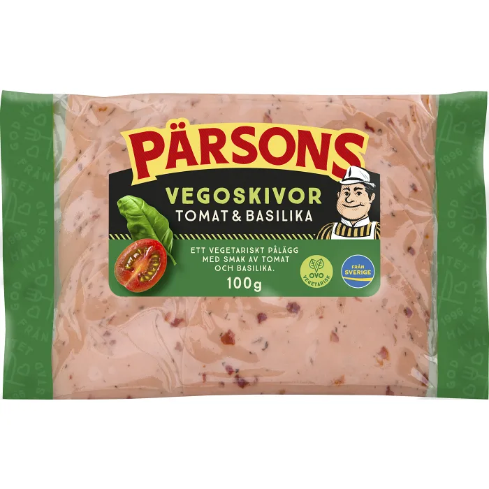 Vegoskivor Tomat & Basilika 100g Pärsons