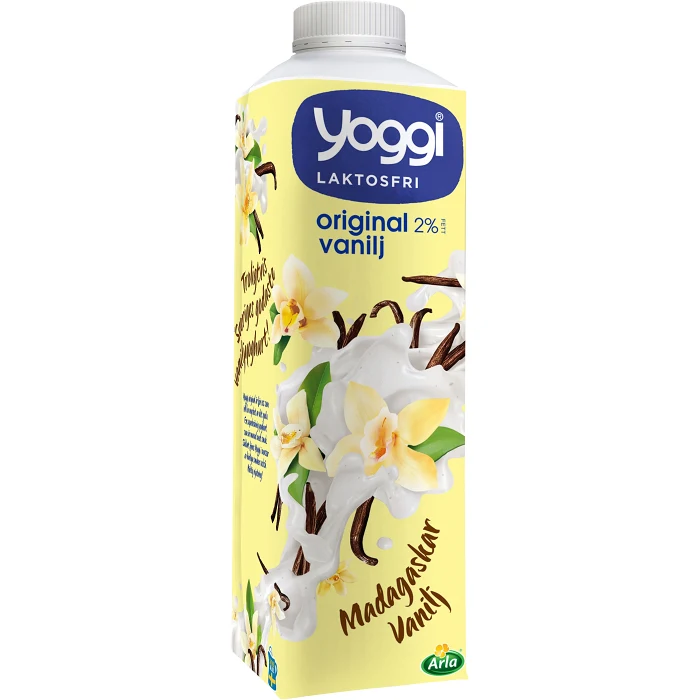 Yoghurt Madagaskar Vanilj Laktosfri 2% 1000g Yoggi®