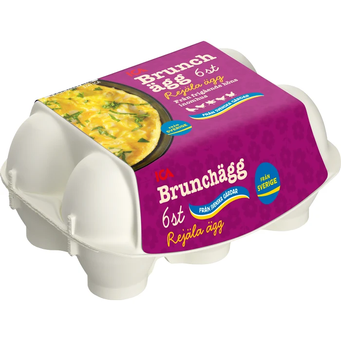 Brunchägg Frigående L 6-p ICA