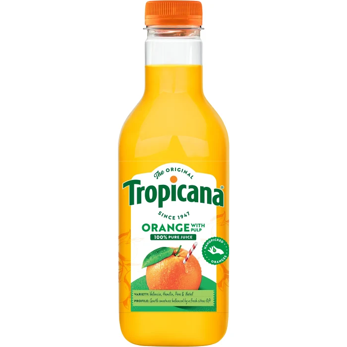 Apelsinjuice med fruktkött 900ml Tropicana