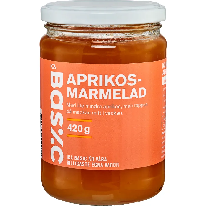 Aprikosmarmelad 420g ICA Basic