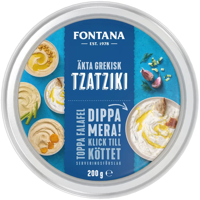 Tzatziki Äkta Grekisk 200g Fontana