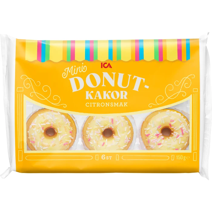 Donutkakor citron 150g ICA