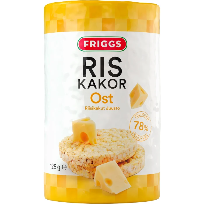 Riskakor med Ostsmak 125g Friggs