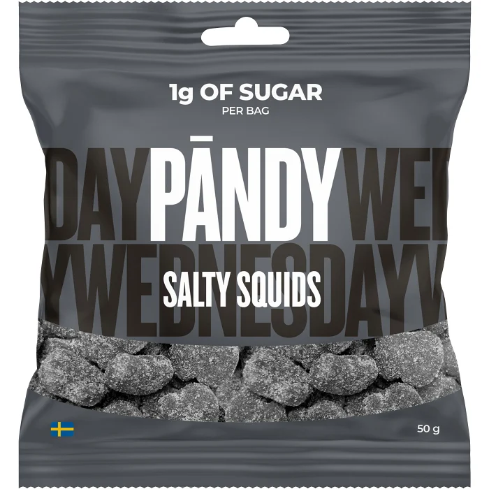 Godispåse Skum Salty Squids 50g Pändy