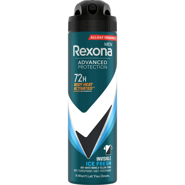 Deodorant 72h Advanced Protection Invisible Ice Spray 150 ml Rexona