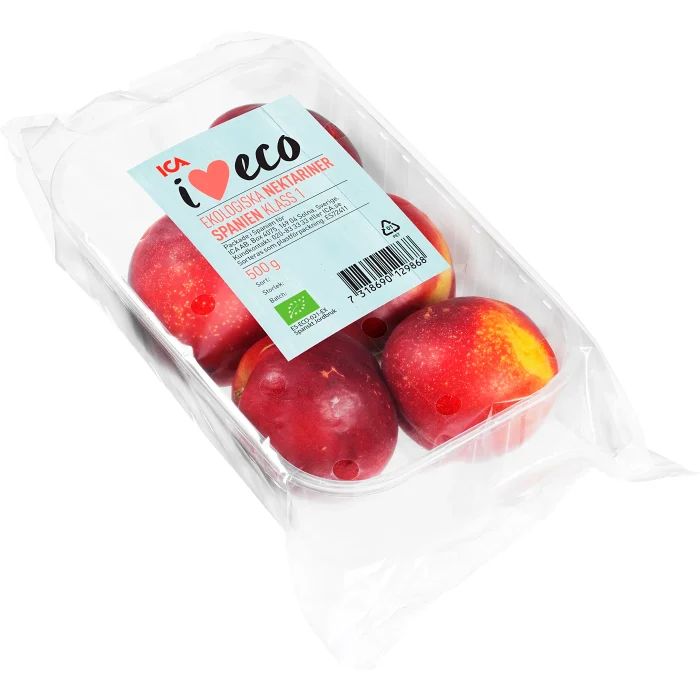 Nektarin i ask Ekologisk 500g ICA I love eco Klass 1