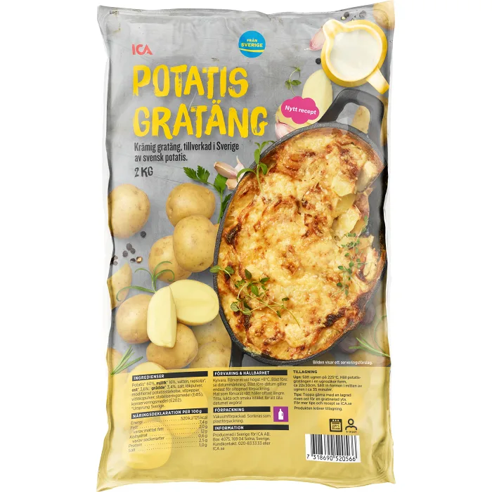 Potatisgratäng 2kg ICA
