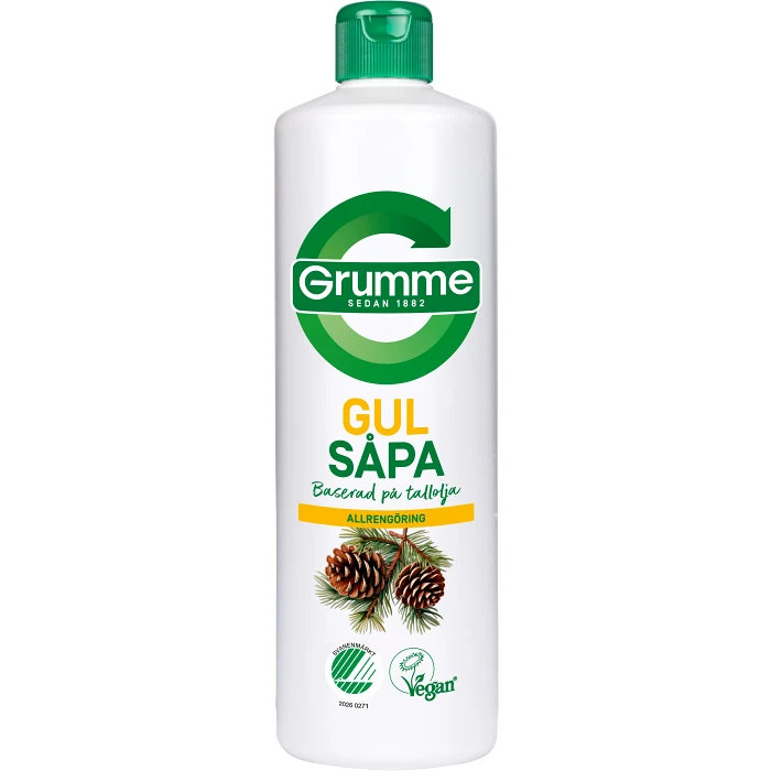 Såpa Gul 750ml Miljömärkt Grumme