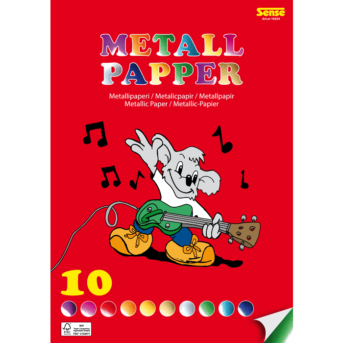 Metall papper A4 10 ark Sense