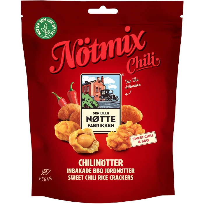 Nötmix med chilinötter 150g Den lille Nöttefabrikken