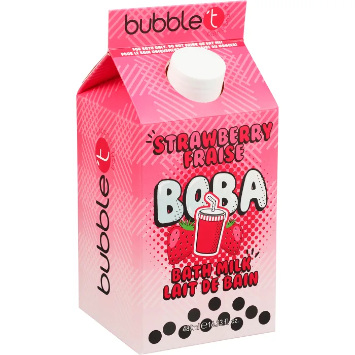 Boba Strawberry Bath Milk 480ml BubbleT