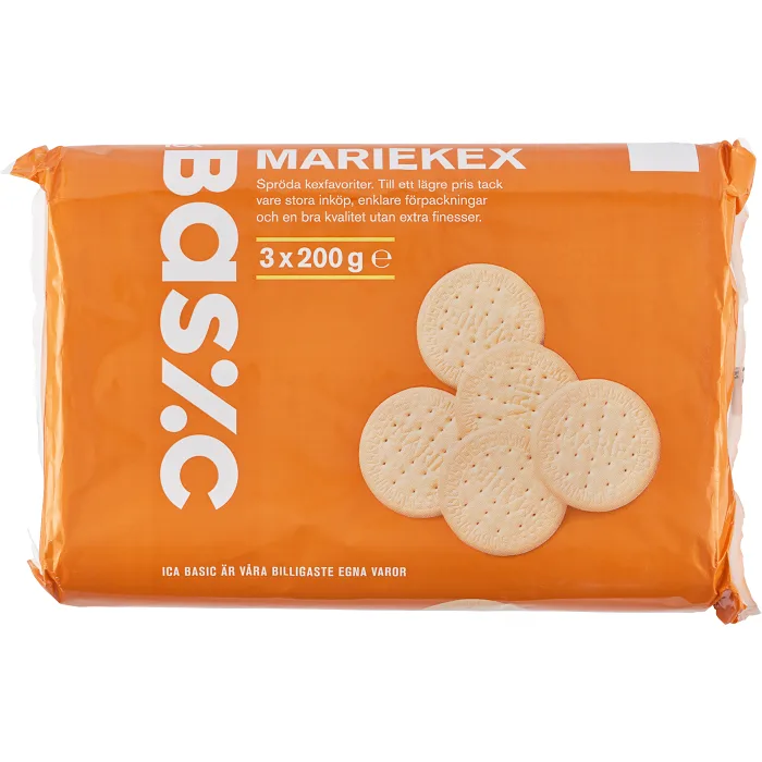 Mariekex 600g 3-p ICA Basic