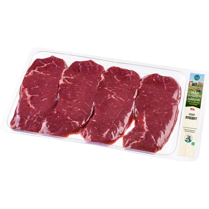 Ryggbiff Färsk Skivad ca 550g ICA