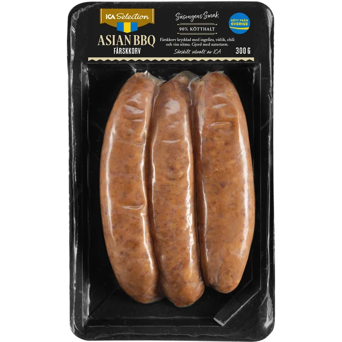 Färskkorv Asian BBQ 300g ICA Selection