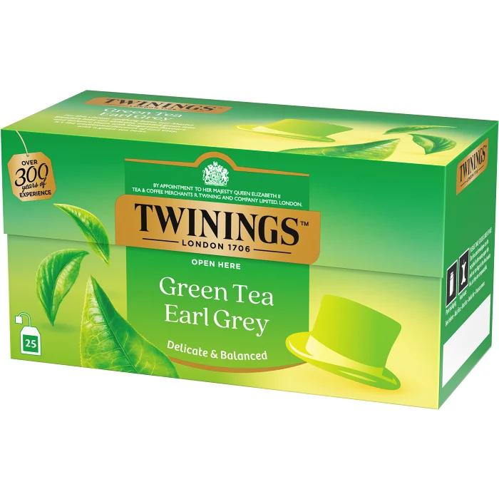 Grönt te Earl Grey 25-p Twinings