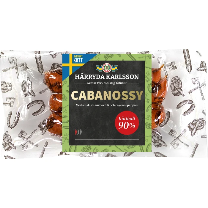 Cabanossy 90% Kötthalt 270g Härryda Karlsson