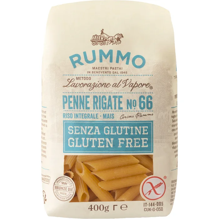 Penne Rigate No.66 Glutenfri 400g Rummo