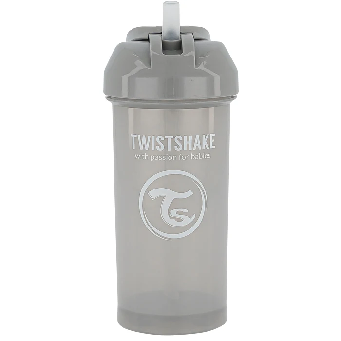 Mugg med sugrör 360ml Grå 6m+ Twistshake