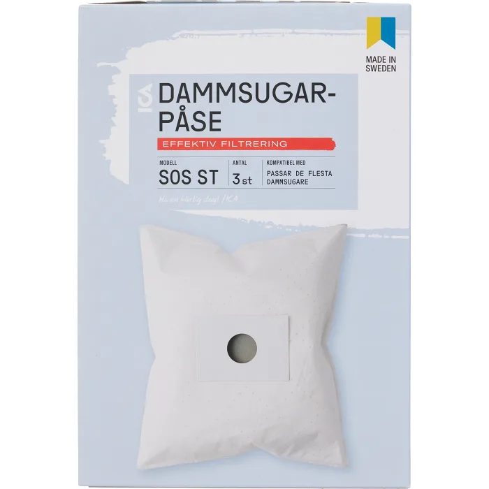 Dammsugpåse SOS ST 3-p ICA
