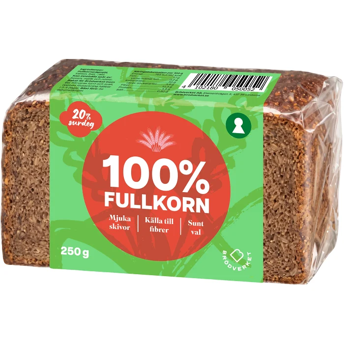 Fullkorn  100% 250g Brödverket