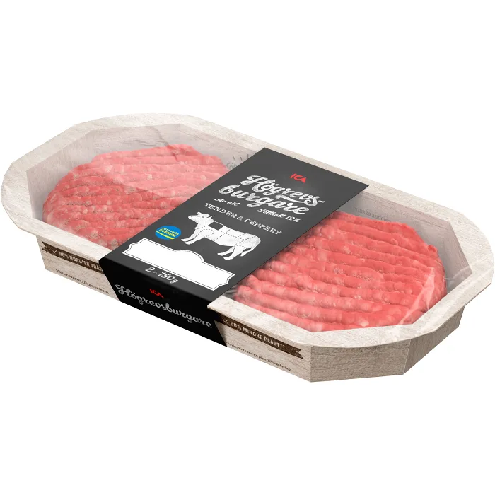 Högrevsburgare 2-p 150g 300g ICA