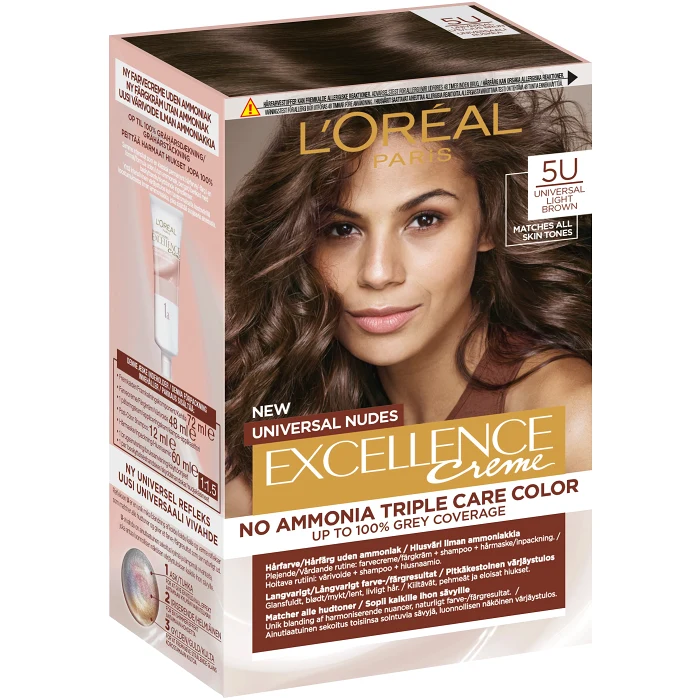 Hårfärg Universal Nudes Light Brown 1-p Excellence