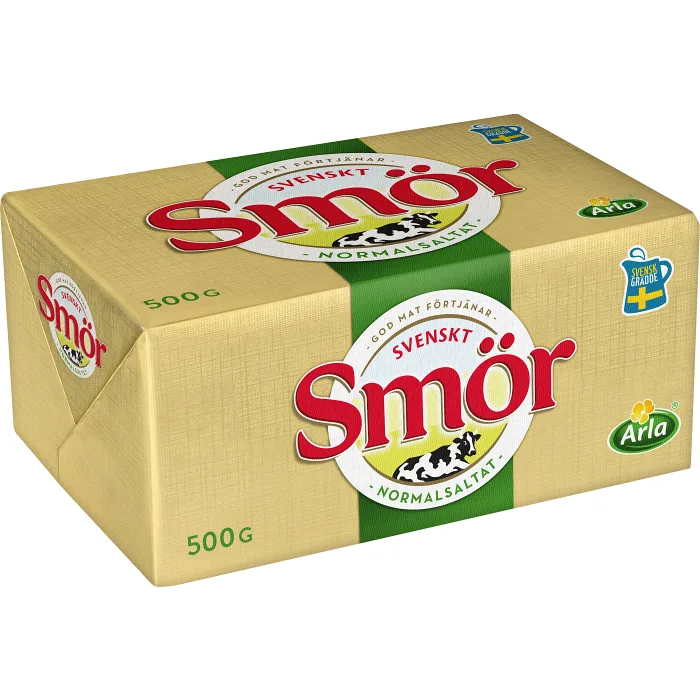 Smör Normalsaltat Svenskt 82% 500g Arla
