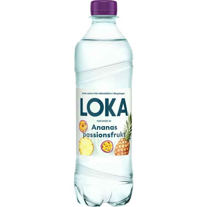 Kolsyrat Vatten Ananas Passionsfrukt 50cl Loka