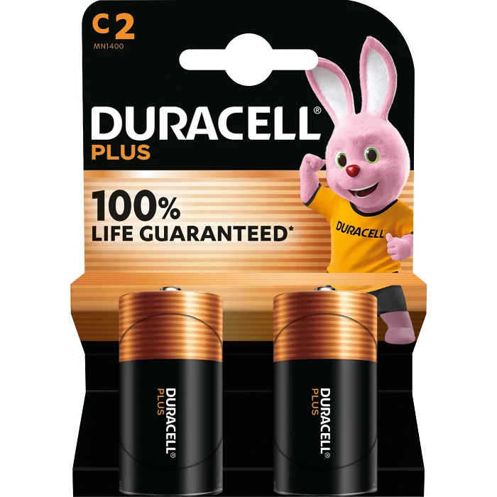 Batteri C 2-p Duracell Plus