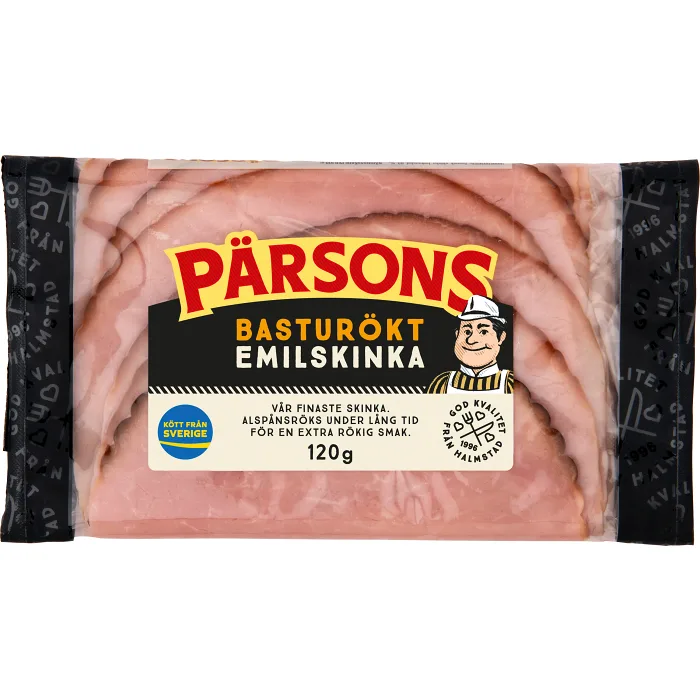 Skinka Basturökt 120g Pärsons